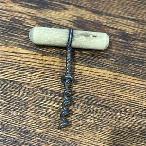 Vintage Wooden‎ Handle Corkscrew